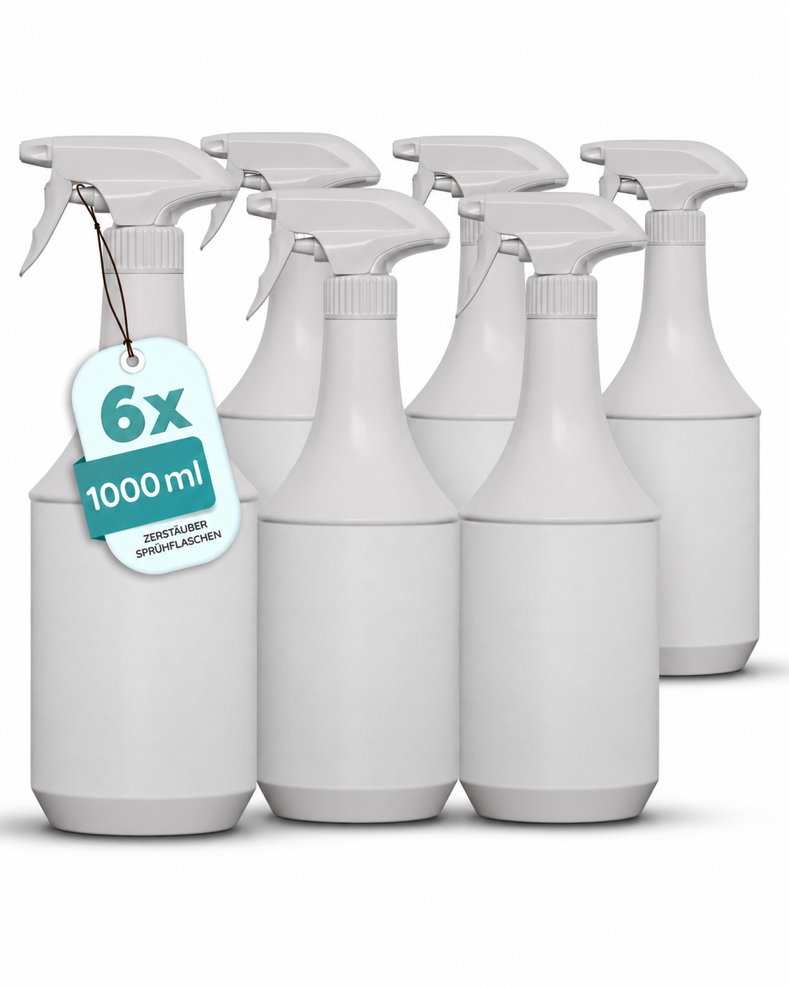 Sprühflaschen mit Zerstäuber – Nachfüllbare Mehrweg – 1000 ml Sprühbehälter im Vorratspack