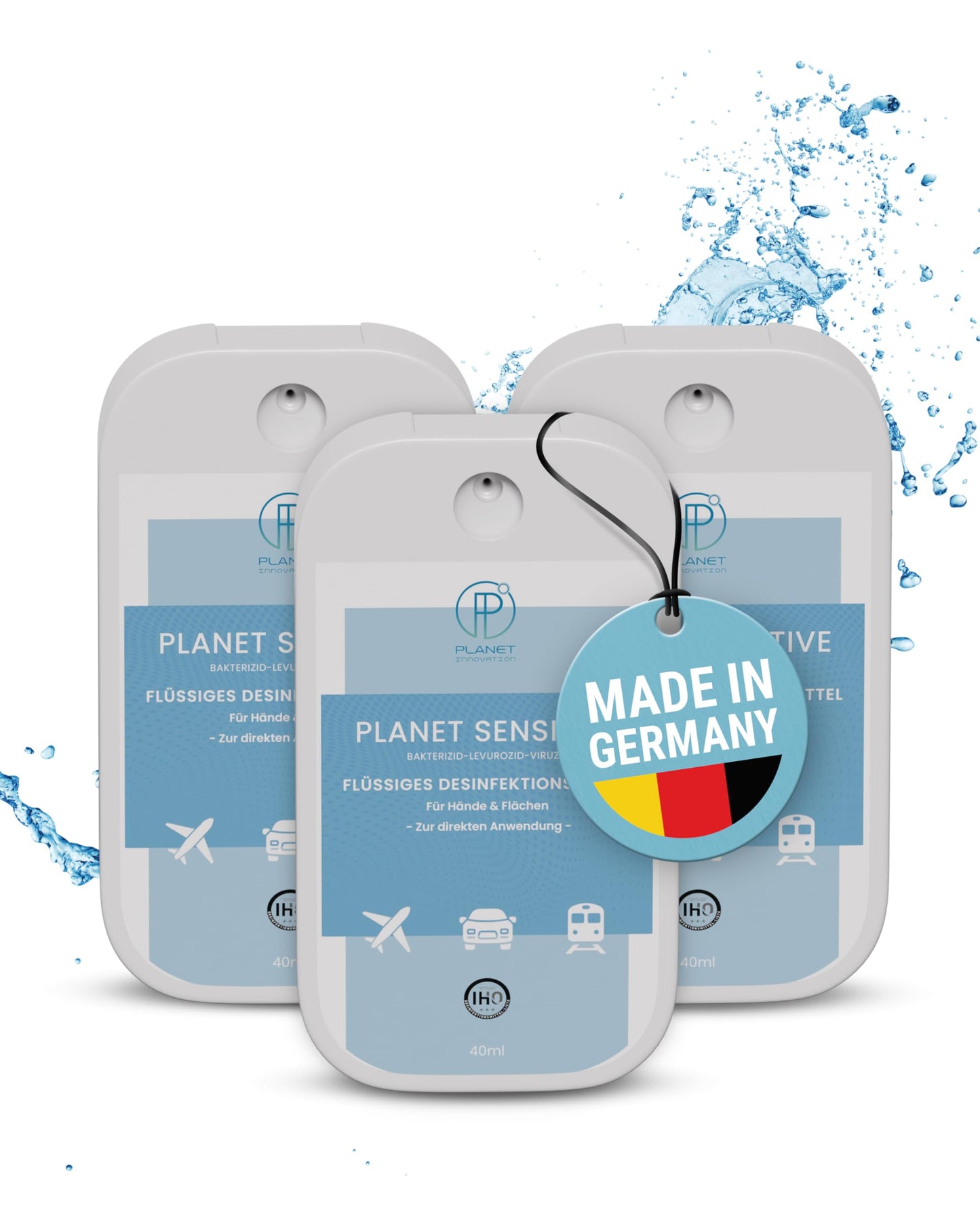Hygiene unterwegs – alkoholfreies Desinfektionsspray Planet Sensitive | kompakt & gebrauchsfertig