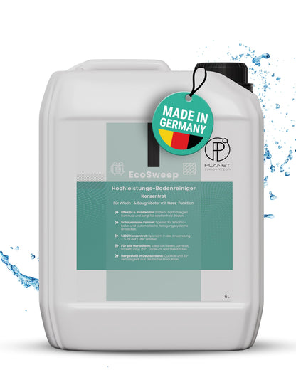 EcoSweep – 1L Profi-Bodenreiniger Konzentrat (1:200) für Wisch- & Saugroboter mit Nassfunktion | Streifenfrei, materialschonend, kraftvoll gegen Schmutz | Kompatibel mit Roborock, Dreame, Ecovacs