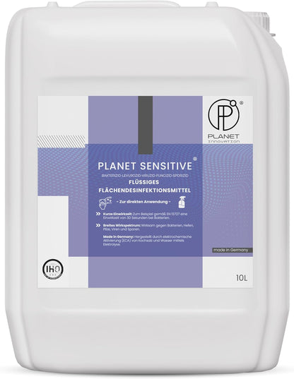 PI - Alkoholfreies Flächendesinfektionsmittel 1L – Desinfektionsmittel für Flächen & Oberflächen – Schnelldesinfektion Planet Sensitive® für Haushalt, Küche & Bad – Made in Germany