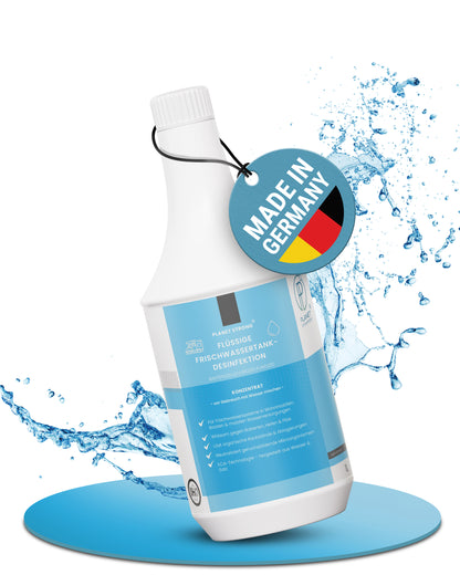 Frischwassertank-Reiniger für Wohnmobil & Wohnwagen – Planet Strong® zur Tankhygiene | Tankdesinfektion | Made in Germany