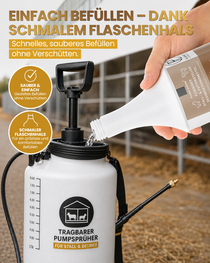 Stalldesinfektionsmittel Konzentrat Planet Strong® – Wirksam gegen Bakterien, Pilze & behüllte Viren (z. B. Influenza-Viren) – Für Ställe, Tierhaltung, Flächen & Futterstellen | Made in Germany