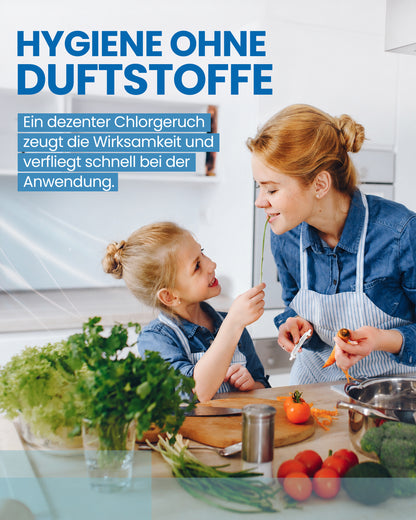 Planet Strong® – Flächendesinfektionsmittel Konzentrat | Für Küche, Bad & Oberflächen | Alkoholfrei & basisch | Wirksam gegen Bakterien, Viren, Pilze, Schimmel & Gerüche | Made in Germany